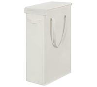 Chrislley Slim Laundry Basket with Lid 60L Tall Thin Laundry Hamper Breathable Collapsible Tall Slim Laundry Bags Big Storage Basket Bin for Clothes Washing Bedroom (Beige)