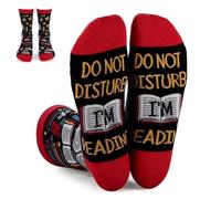 Chrismas Book Socks,Stocking Stuffers for Teen Girls Boys,Bookish Gifts for Him Her,Funny Socks for Reading Women Men,Book Lover Gifts,Birthday Christmas Stocking Stuffers,Reading Accessories
