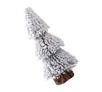 Chrismas Trees Desktop Ornaments Small Snow Pine Tree With Wooden Base Holiday Decoration Party Supplies Artificial Small Christmas Tree Snow Pine For Tabletop Decoration