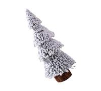 Chrismas Trees Desktop Ornaments Small Snow Pine Tree With Wooden Base Holiday Decoration Party Supplies Artificial Small Christmas Tree Snow Pine For Tabletop Decoration