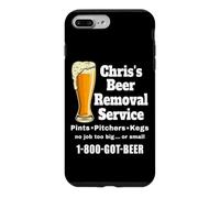 Chris's Beer Removal Service funny beer drinking Case for iPhone 7 Plus/8 Plus