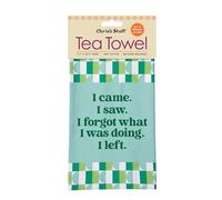 Chris's Stuff Funny Tea Towel 17.7" x 25.6" General Humor I Came. I Saw. I Forgot Quotes Dish Towel, 100% Cotton Kitchen Towel, Machine Washable | Great for Kitchen or Bar Towel Gift