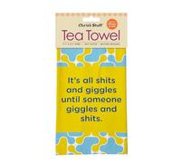 Chris's Stuff Funny Tea Towel 17.7" x 25.6" General Humor Its All Shits Quotes Dish Towel, 100% Cotton Kitchen Towel, Machine Washable | Great for Kitchen or Bar Towel Gift