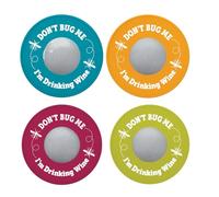 Chris's Stuff Silicone Wine Glass Covers - Set of 4 Drinking Glass Cover, Weighted Top with Mesh Screen Allow, Outdoor Covers to Keep Bugs & Debris Out for Wine Glasses, Mugs, Cocktails, Coffee & Tea