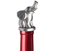 Chris's Stuff Stainless Steel Elephant Wine Aerator Pourer - Deluxe Decanter Spout for Robust Red and White Wine - Pour Amore Bottle Pourer/Stopper & Air Diffuser by