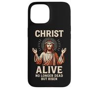 Christ Alive No Longer Dead But Risen Jesus Ressurection Art Case for iPhone 15