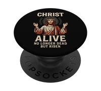 Christ Alive No Longer Dead But Risen Jesus Ressurection Art PopSockets Adhesive PopGrip