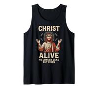 Christ Alive No Longer Dead But Risen Jesus Ressurection Art Tank Top