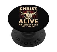 Christ Alive Risen Savior Christian Resurrection Faith Art PopSockets Adhesive PopGrip