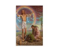 Christ And The Two Marys by William Holman Hunt Poster Canvas Wall Decor Art Painting Prints on Modern Artwork for Living Room,Bathroom,Bedroom,Home 24x36inch(60x90cm)