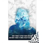 Christ Art Quotes 4 1000-Piece Puzzle for Adults, 52x38cm/1000pcs; White Card Pieces for Easy Sorting; to Finish in A Few Relaxed Sessions