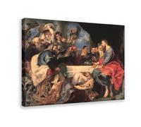 Christ at Simon The Pharisee Peter Paul Rubens Poster Bedroom Canvas Decor Print Wall Art Office Room Aesthetic Decor Gift 16x24inch(40x60cm)