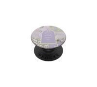 Christ Bible Verse 1 Chronicles 5:20 Purple Floral Collage PopSockets Adhesive PopGrip