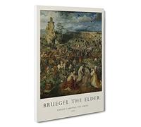 Christ Carrying The Cross Pieter Bruegel The Elder Canvas Print | Gallery Wrapped 30mm Frame Wall Art | 30x20 inches | Ready to Hang | Contemporary Religious Picture | Living Room Lounge Office