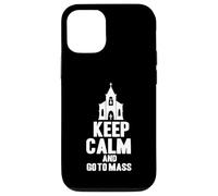 Christ Catholicism Church Christianity Keep Calm Go To Mass Case for iPhone 12/12 Pro