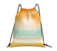 Christ Christianity Jesus Sports Backpack Lightweight Gym Sack Scratch Draw String Back Bag For Yoga School Sport 39X46Cm