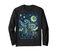 Christ Church Cathedral Dublin Starry Night Art Present Long Sleeve T-Shirt