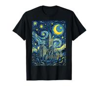 Christ Church Cathedral Dublin Starry Night Art Present T-Shirt