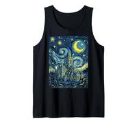 Christ Church Cathedral Dublin Starry Night Art Present Tank Top