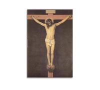 Christ Crucified by Diego Velázquez Depicting The Crucifixion of Jesus Poster Decorative Painting Canvas Wall Posters And Art Picture Print Modern Family Bedroom Decor Posters 24x36inch(60x90cm)