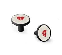 Christ Died for Our Sins Cabinet Knobs and Wall Hooks, 6 Pack Modern Drawer Pulls with Black-Style-2 Base, Solid Zinc Alloy Handles for Kitchen, Bathroom, Dresser