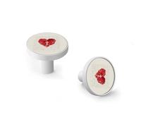 Christ Died for Our Sins Cabinet Knobs and Wall Hooks, 6 Pack Modern Drawer Pulls with White-Style-2 Base, Solid Zinc Alloy Handles for Kitchen, Bathroom, Dresser