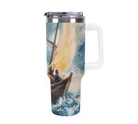 Christ Galilee Lake in The Storm Coffee Cups Travel Mug Insulated Tumbler Water Bottle Large
