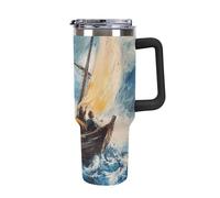 Christ Galilee Lake in The Storm Coffee Cups Travel Mug Insulated Tumbler Water Bottle Large