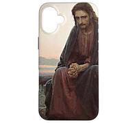 Christ in the Desert Painting by Ivan Kramskoy Case for iPhone 16 Plus