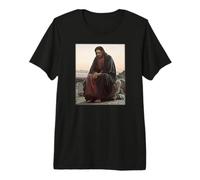 Christ in the Desert Painting by Ivan Kramskoy Premium T-Shirt