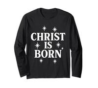 Christ is Born Bible First Christmas Holiday Jesus Birthday Long Sleeve T-Shirt