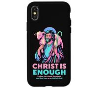 Christ Is Enough Christian Good Shepherd Jesus Modern Pastel Case for iPhone X/XS