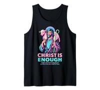 Christ is Enough Christian Good Shepherd Jesus Modern Pastel Tank Top