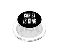 Christ Is King Bold Christian Faith Statement Jesus PopSockets PopGrip for MagSafe