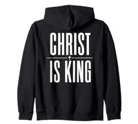 Christ Is King Bold Christian Faith Statement Jesus Zip Hoodie