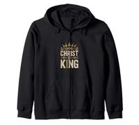Christ Is King Christian Faith Zip Hoodie