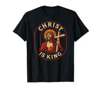 Christ is King Christian Jesus Faith Design for Men Women T-Shirt