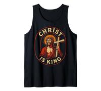 Christ is King Christian Jesus Faith Design for Men Women Tank Top