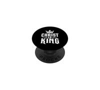 Christ Is King Crown Christian Faith Bold Statement PopSockets Adhesive PopGrip