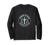 Christ is King He Shall Reign Revelation 11:15 Christian Long Sleeve T-Shirt