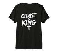 Christ is King Jesus Catholic Christian Christianity Premium T-Shirt