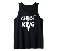 Christ is King Jesus Catholic Christian Christianity Tank Top