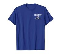 Christ is King Jesus is King Christianity T-Shirt, Men, Royal Blue, Small