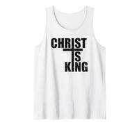 CHRIST IS KING JESUS IS KING CROSS CRUCIFIX Tank Top