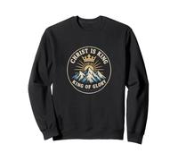 Christ Is King King of Glory Psalm 24:10 Christian Emblem Sweatshirt