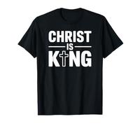 Christ is King Subtle Minimal Religious Faith Christian T-Shirt