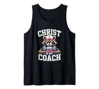 Christ is My Coach DJ Raccoon Vibes Tank Top