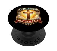 Christ Is Risen Truly He Is Risen Christian Easter Orthodox PopSockets Adhesive PopGrip