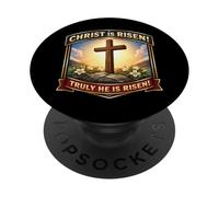 Christ Is Risen Truly He Is Risen Christian Easter Orthodox PopSockets Adhesive PopGrip