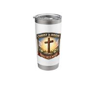 Christ is Risen Truly He is Risen Christian Easter Orthodox Stainless Steel Insulated Tumbler